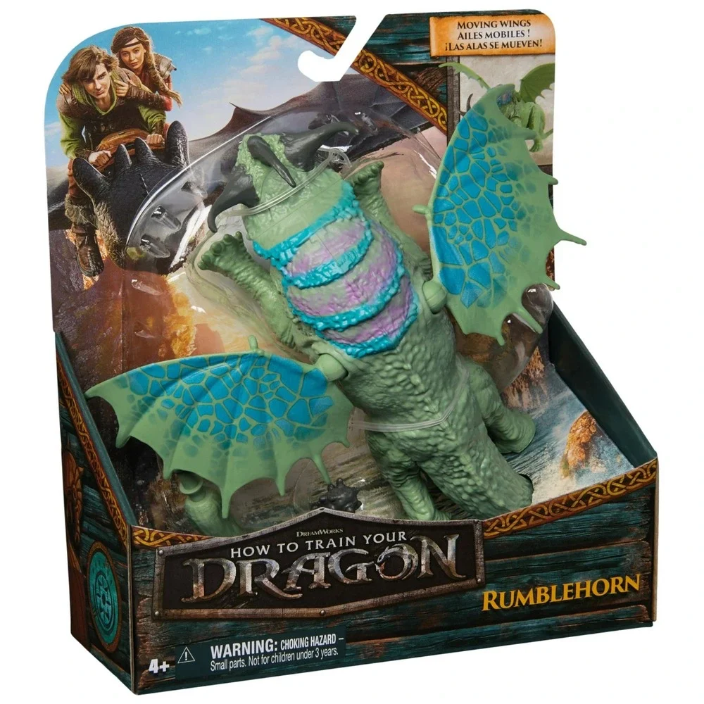 Dreamworks Dragons How To Train Your Dragon Rumblehorn Action Figures Toys NEW